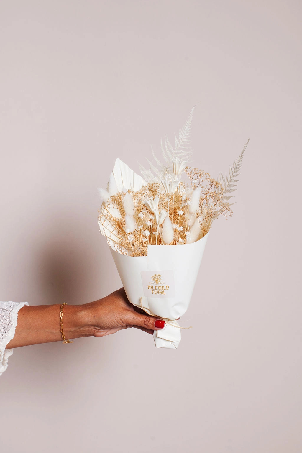 Snow Dried Flower Mini Bouquet